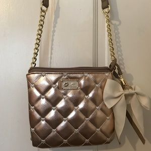 Betsey Johnson Rose Gold Handbag